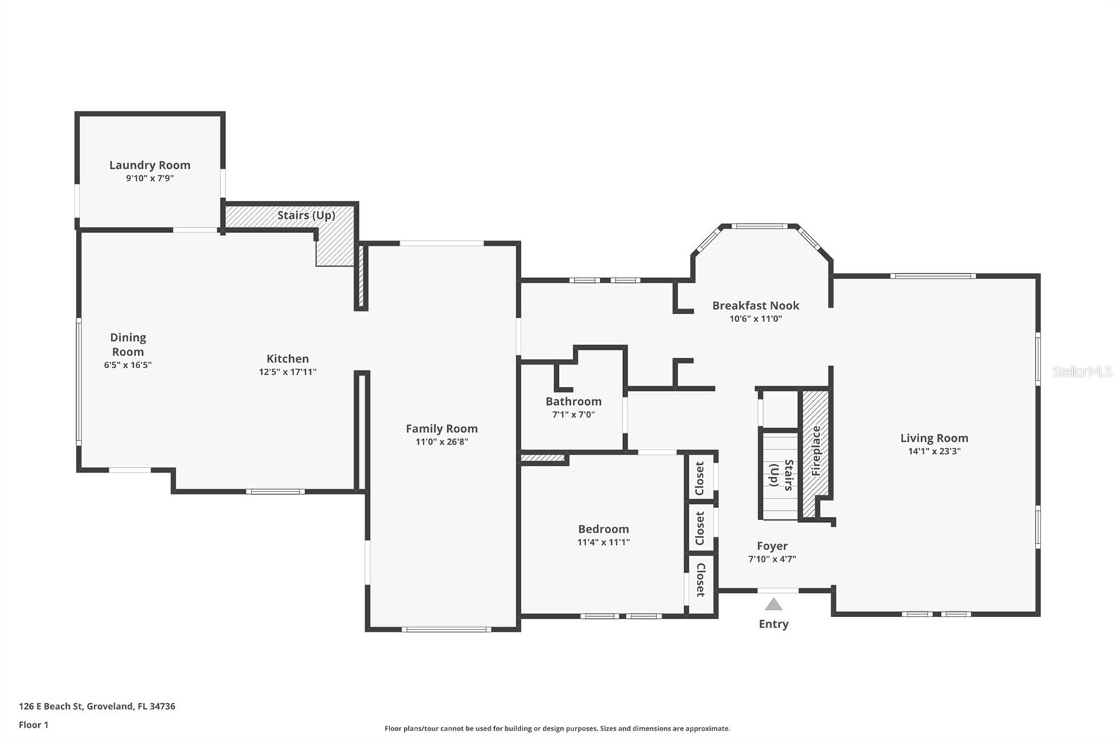 126 E BEACH ST, GROVELAND, FL, 34736