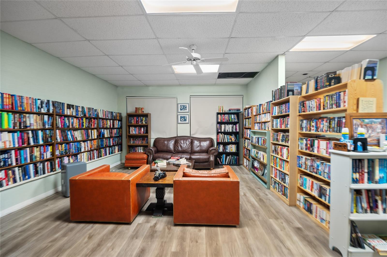 Library and game room