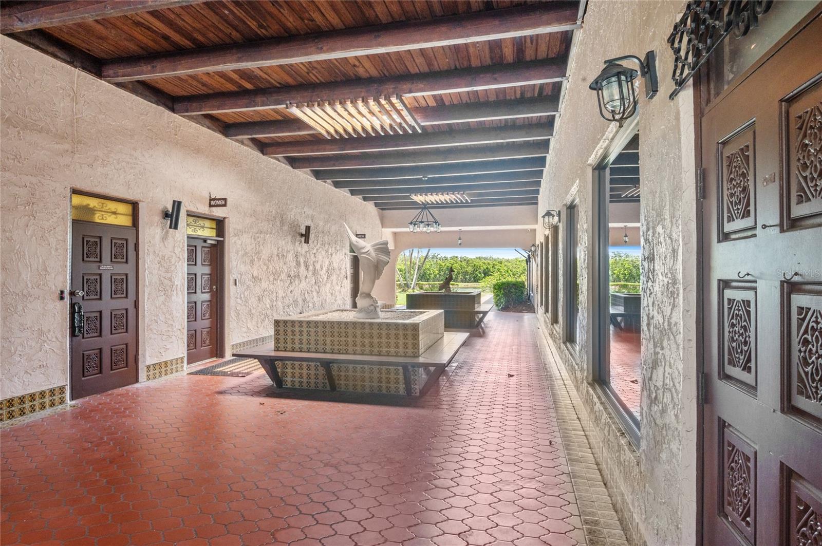 Beautiful recreation center, inside and outside