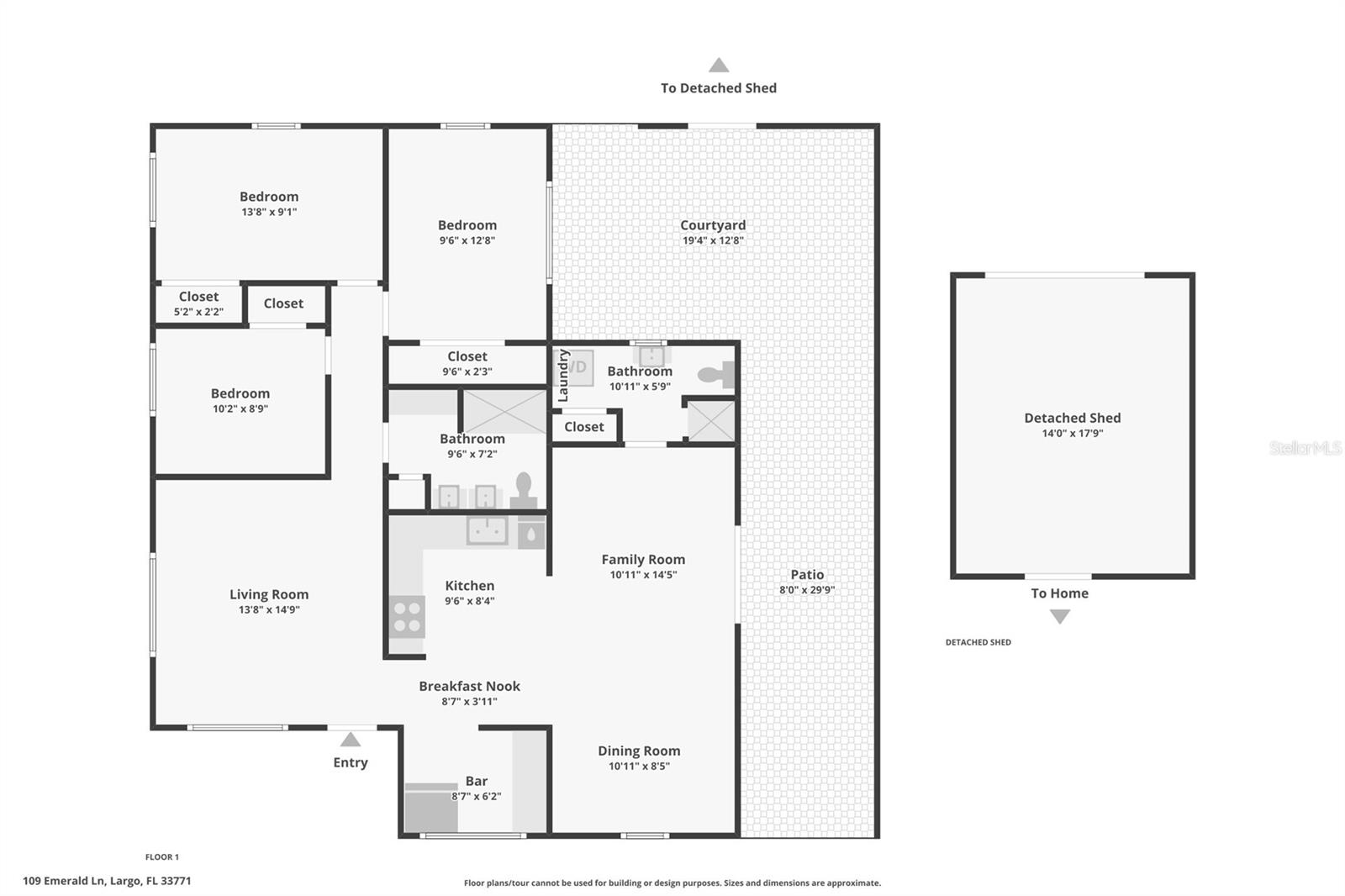 109 EMERALD LN, LARGO, FL, 33771