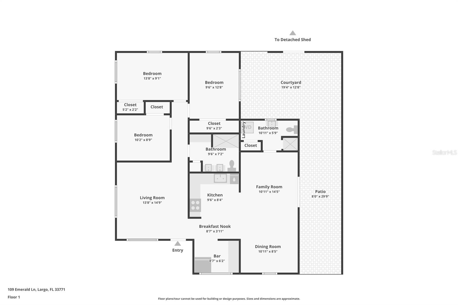 109 EMERALD LN, LARGO, FL, 33771