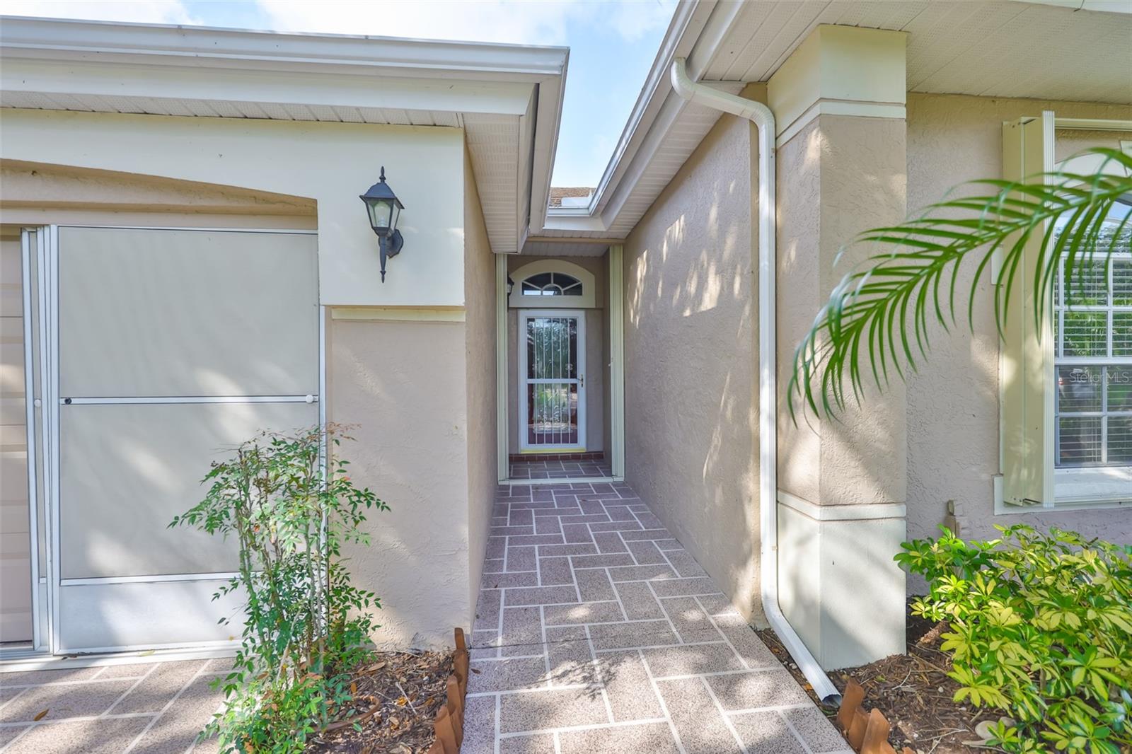 Walkway to the front door