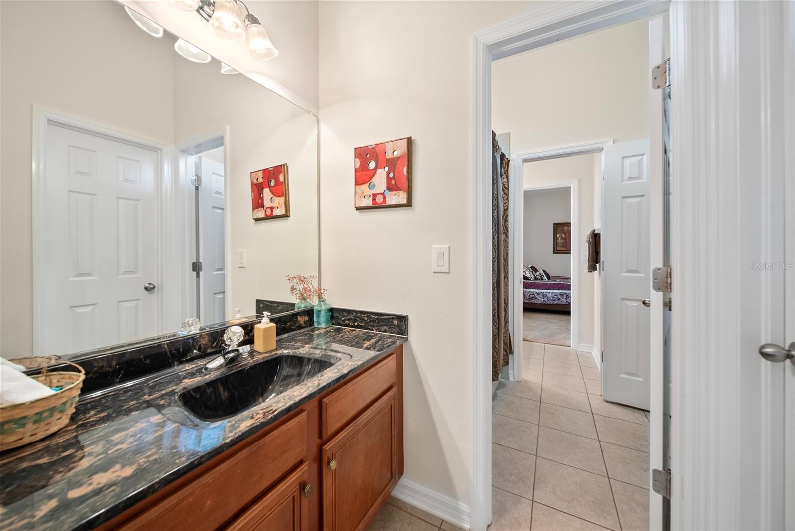 Sink in Jack # Jill Bathroom