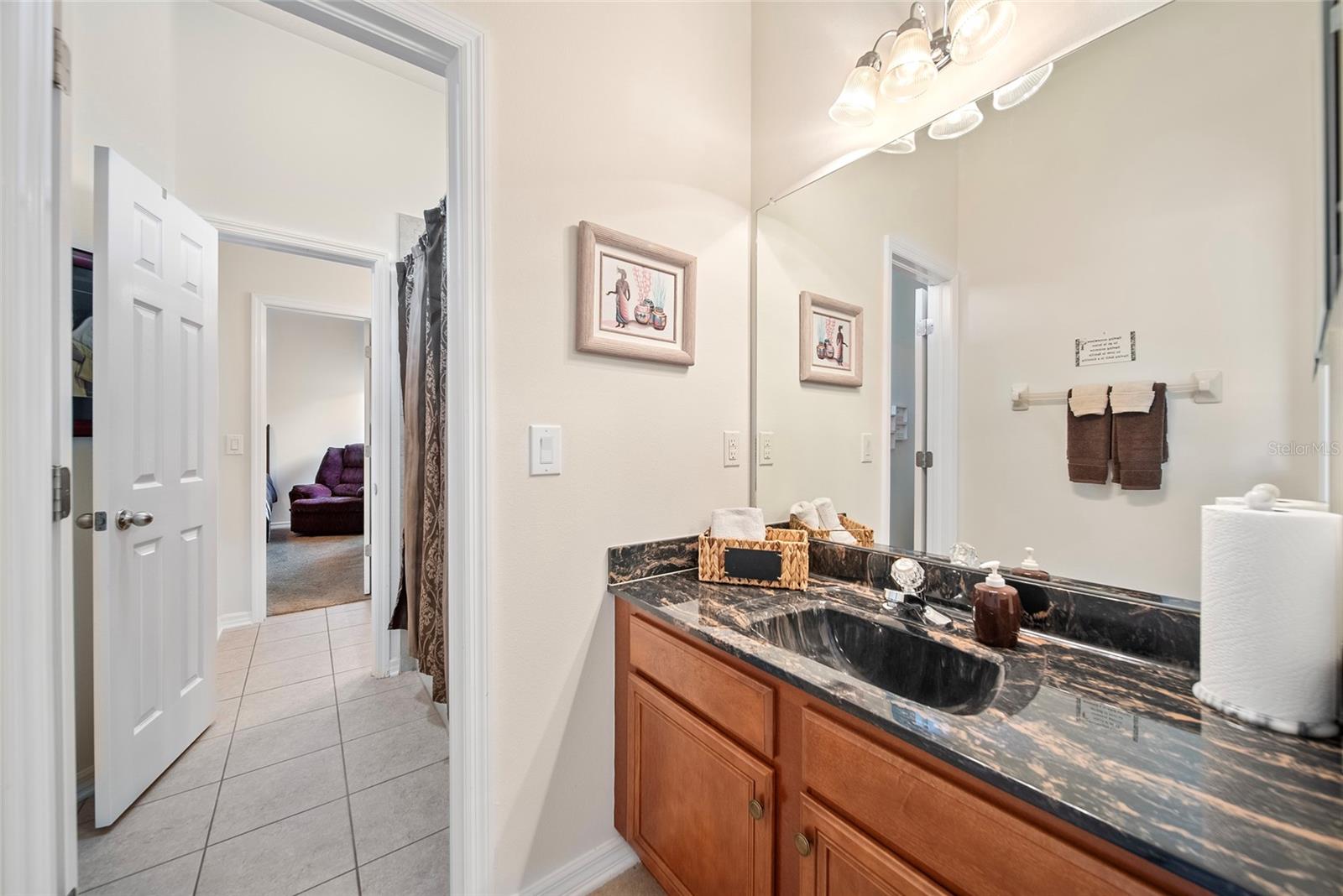 Sink in Jack & Jill Bathroom