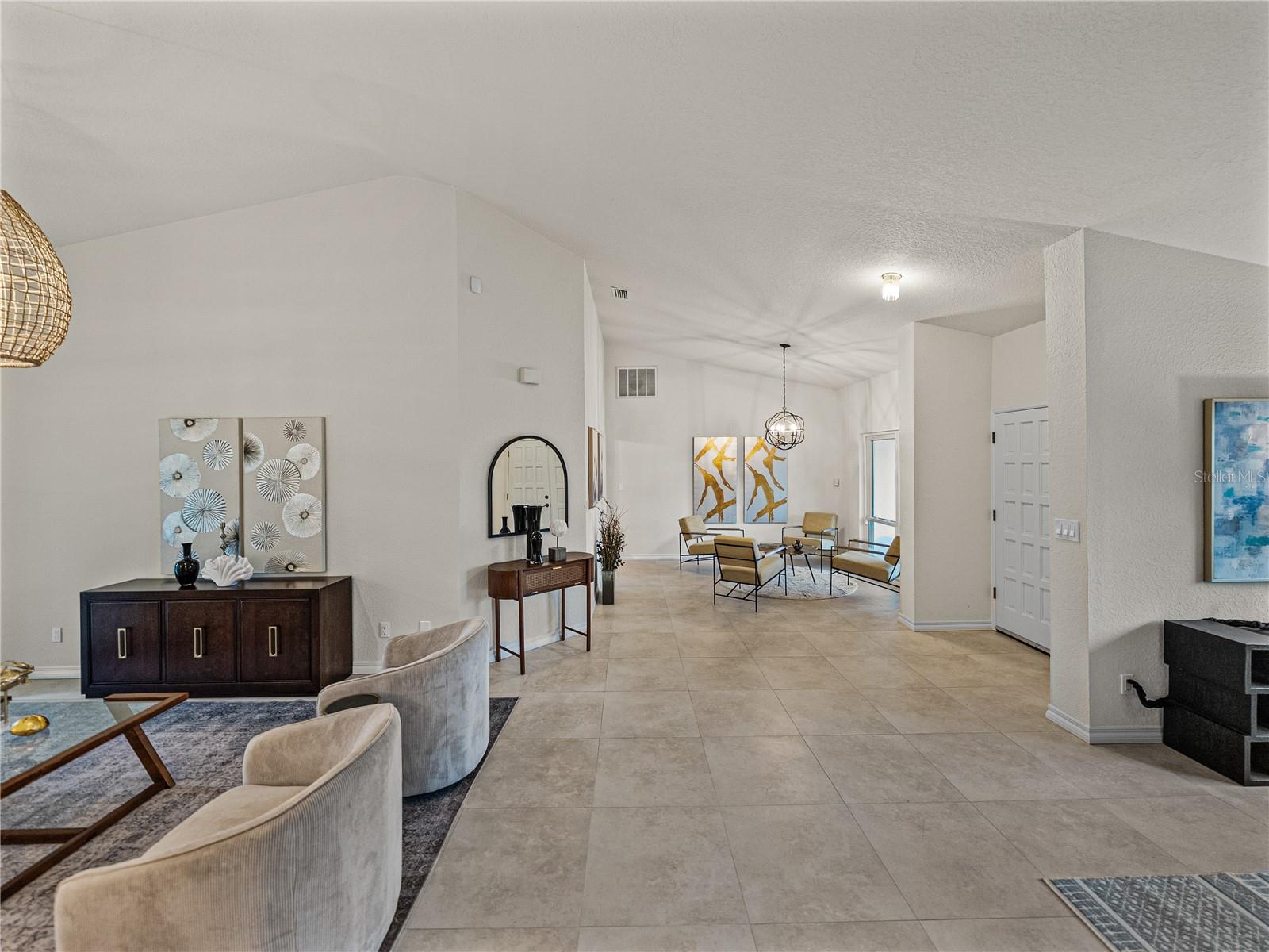 Volume ceilings are featured throughout the home!