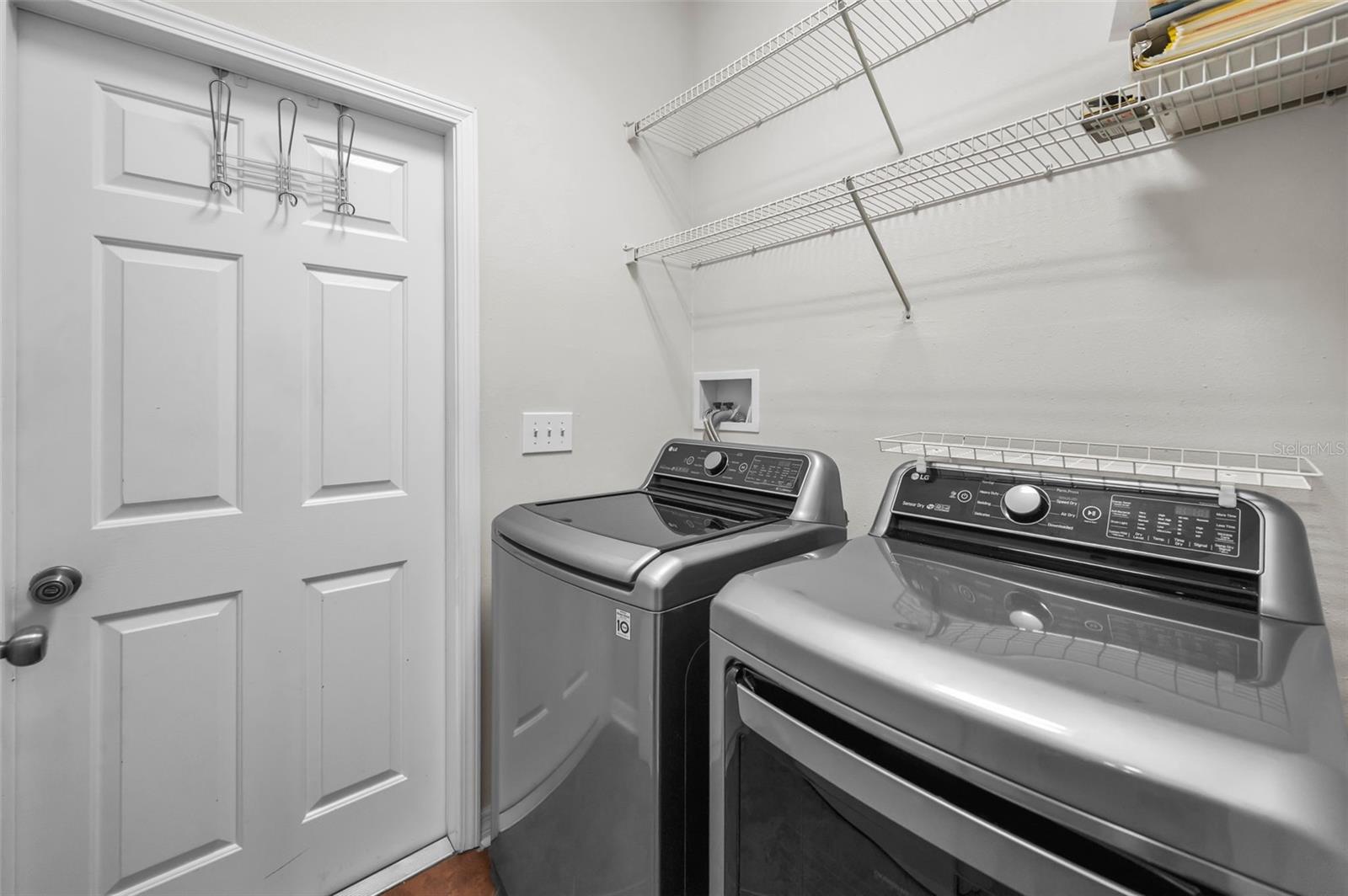 LAUNDRY ROOM WITH NEWER LG PAIR