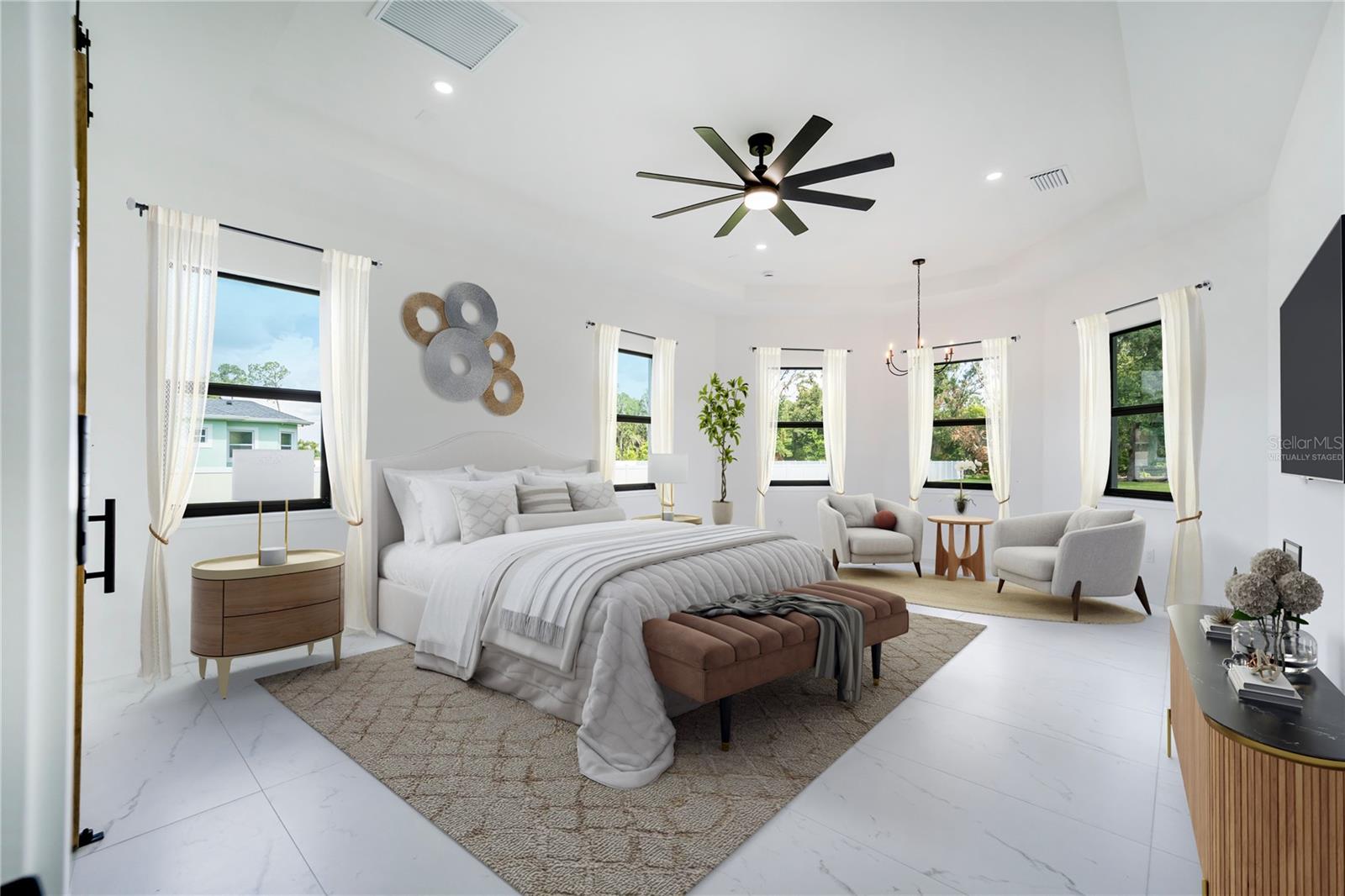 Master Bedroom Virtually Staged