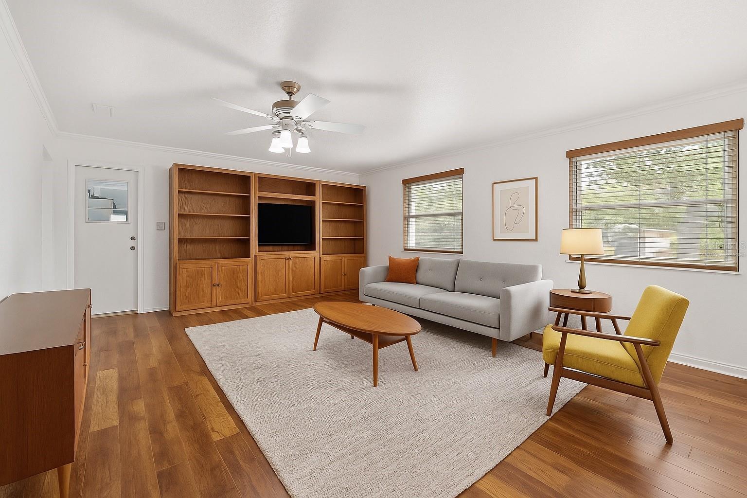 Virtually Staged Living Room