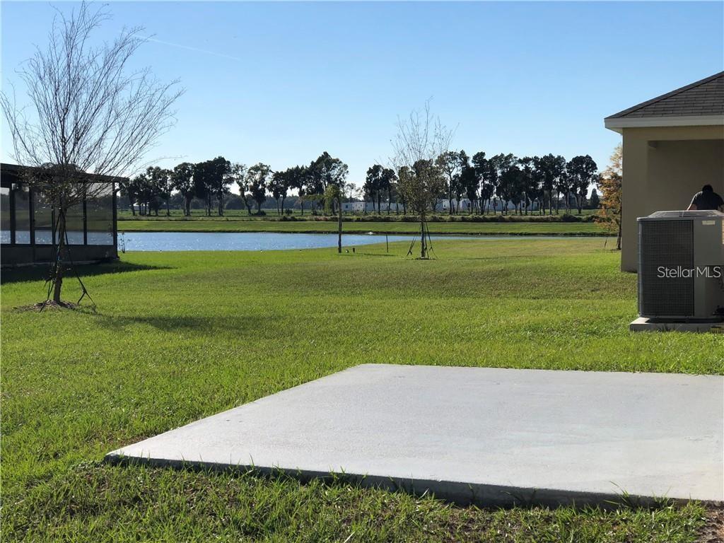Rear patio / water view