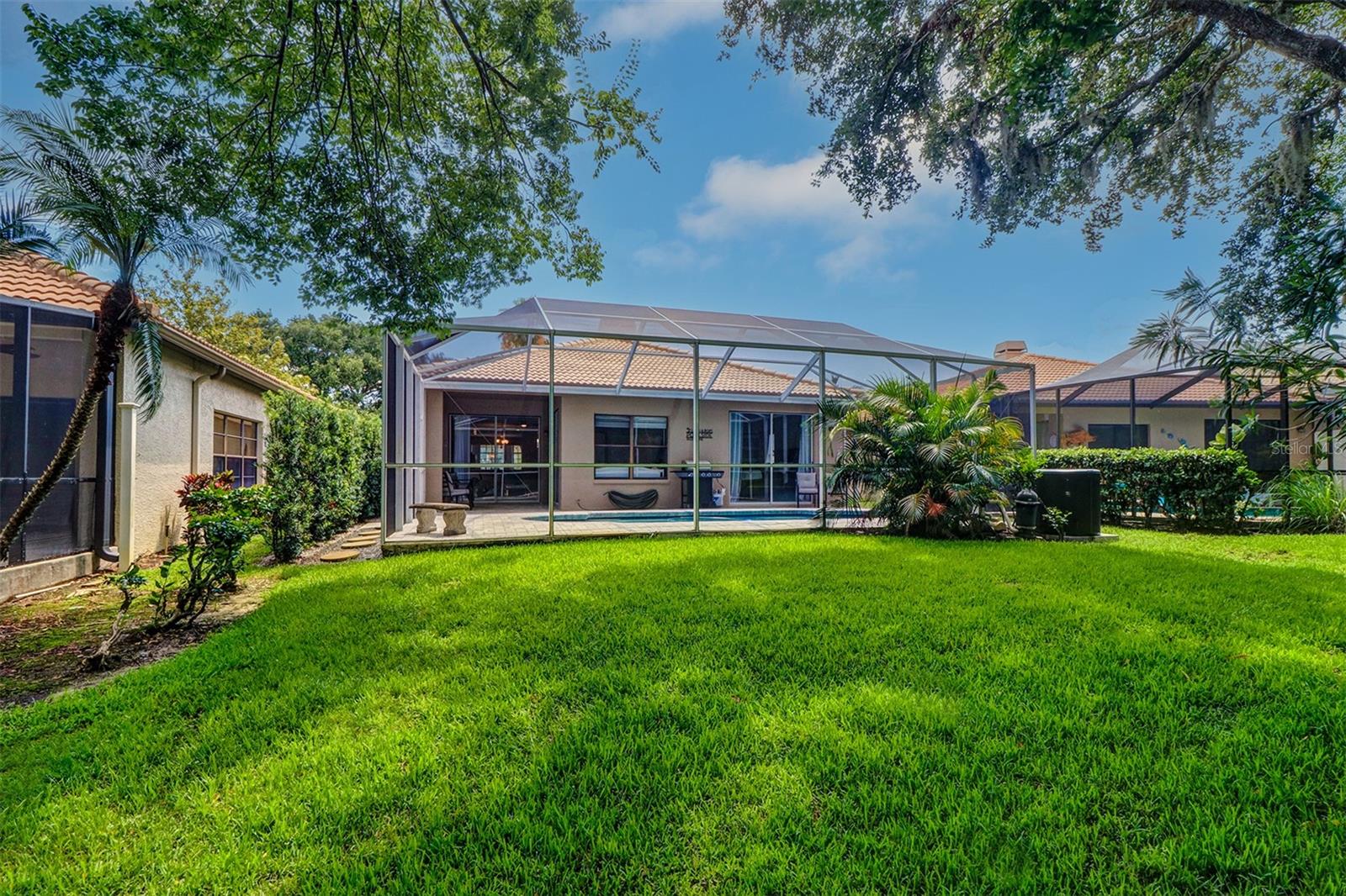 Backyard of residence