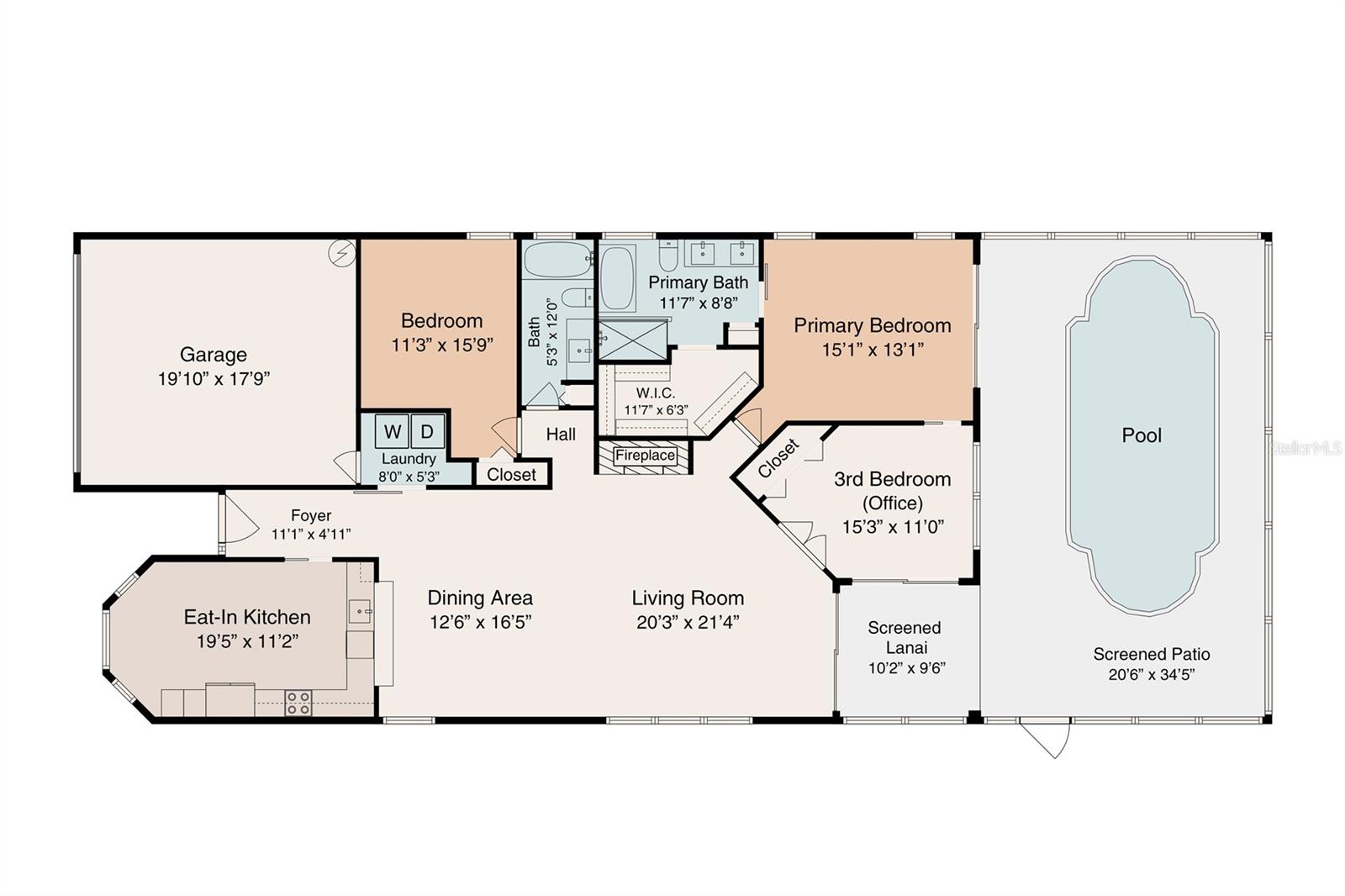 Floor plan of the residence