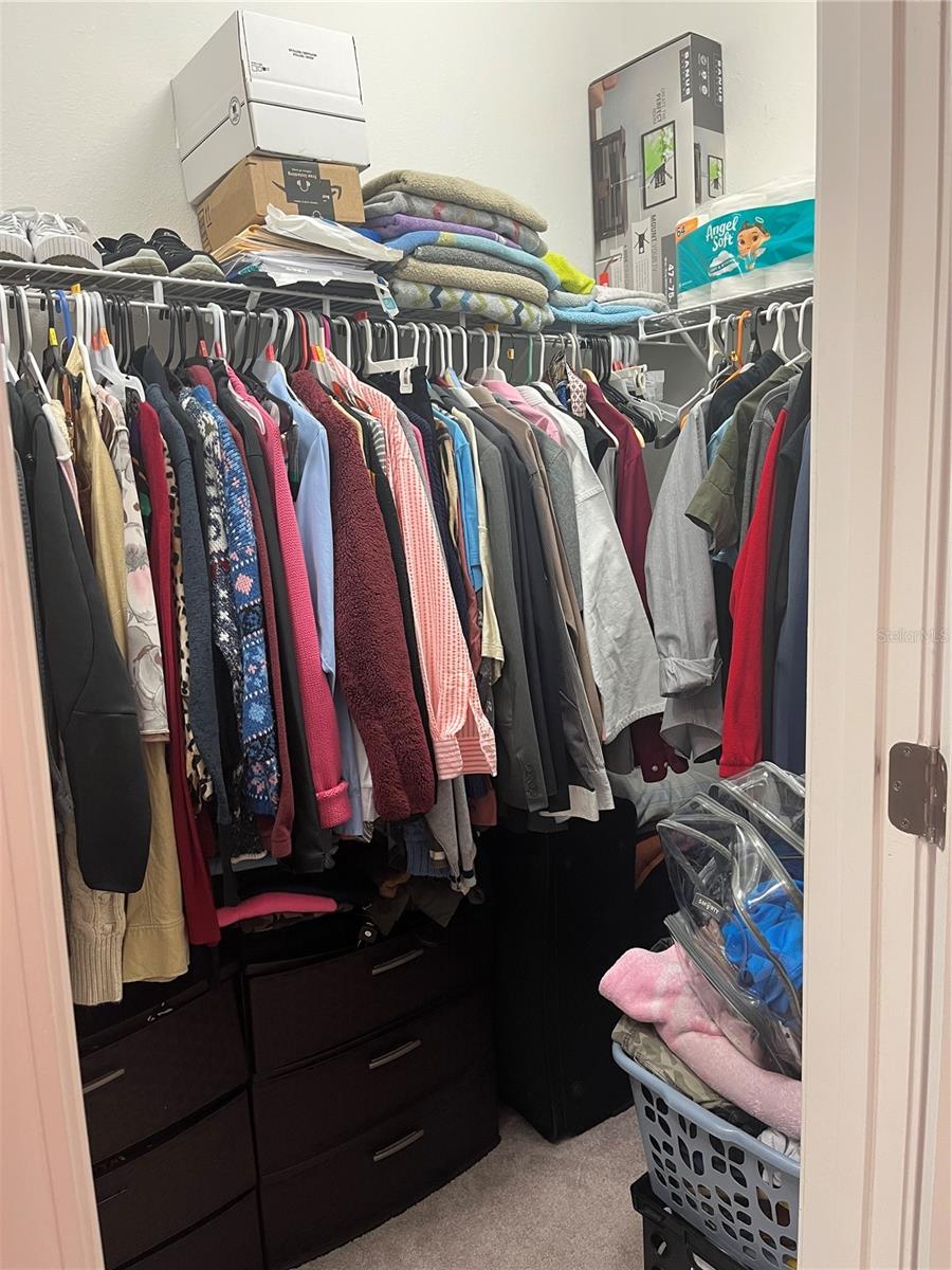 Primary walk in closet