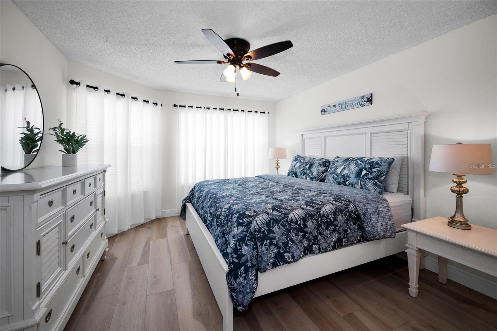 Gorgeous, spacious and restful primary bedroom.