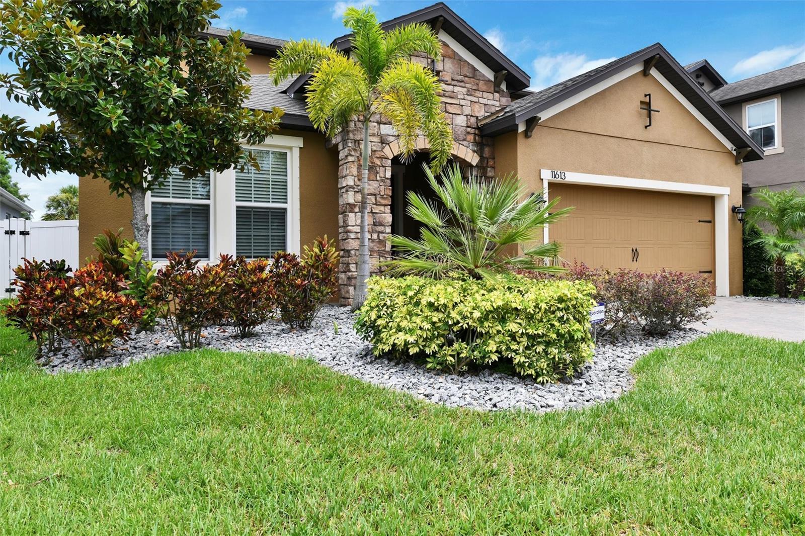 Frontview Mature Landscape