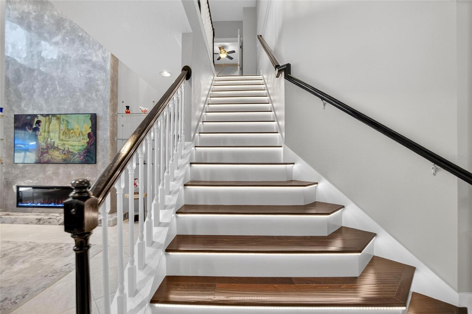 Stairs with Custom design lighting