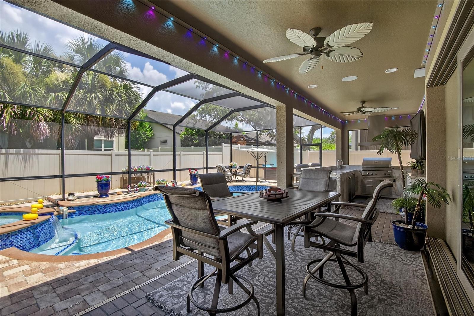 Lanai area and Outdoor Kitchen