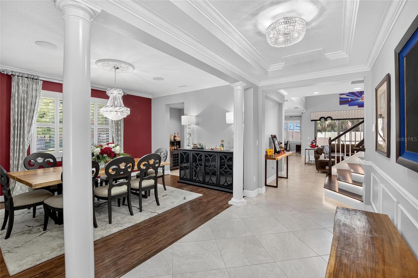 Dining room side view