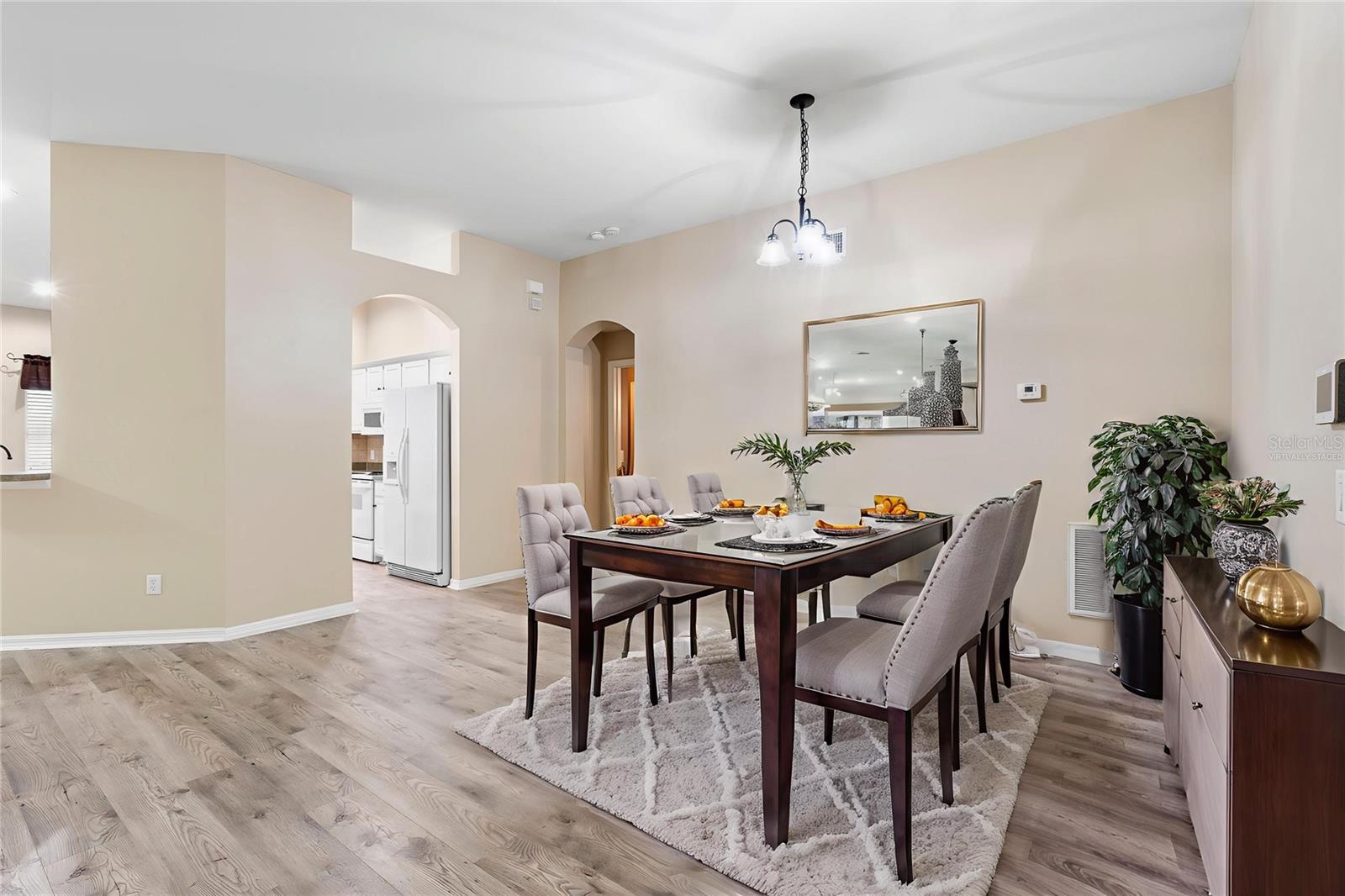Virtually Staged Dining Room