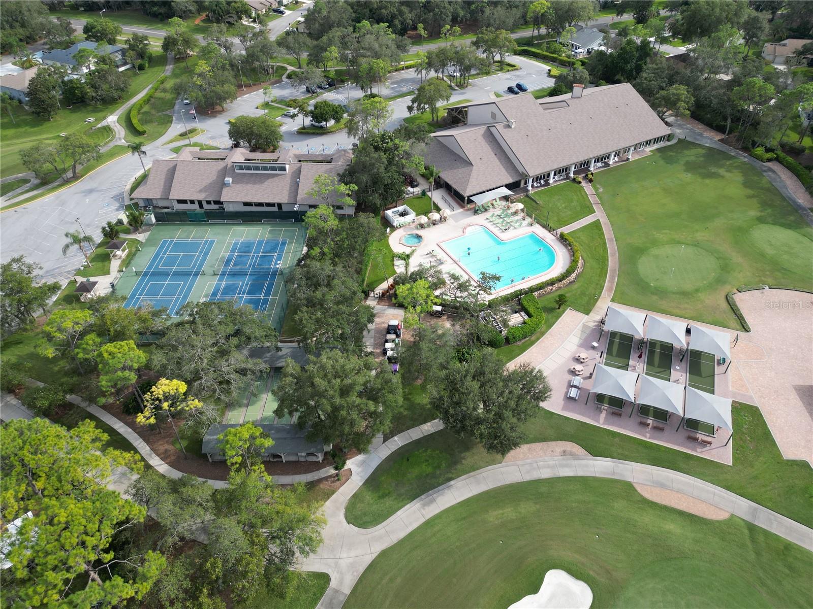 Tennis Courts, pool, sauna.