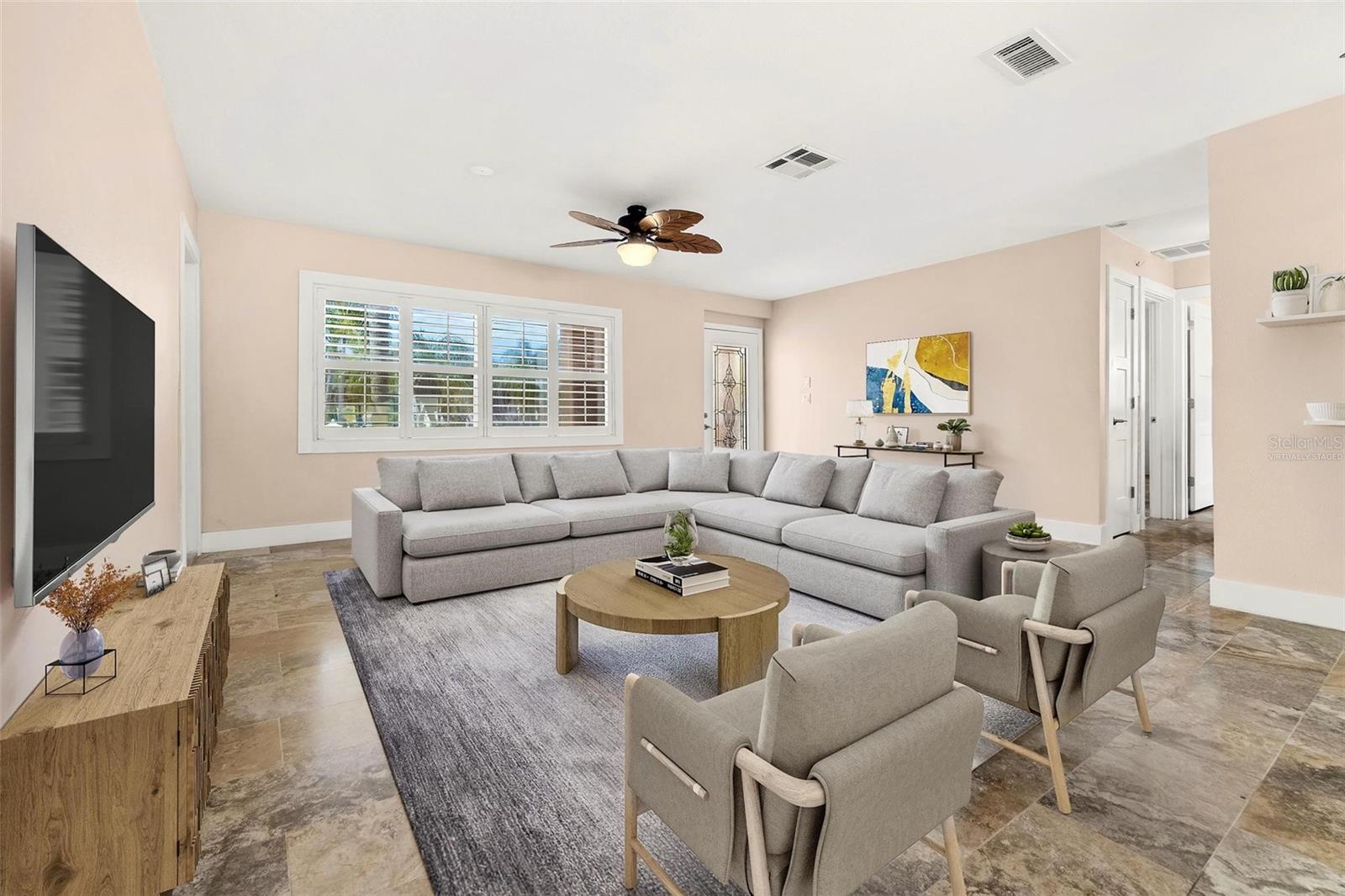 Living Room Virtually Staged