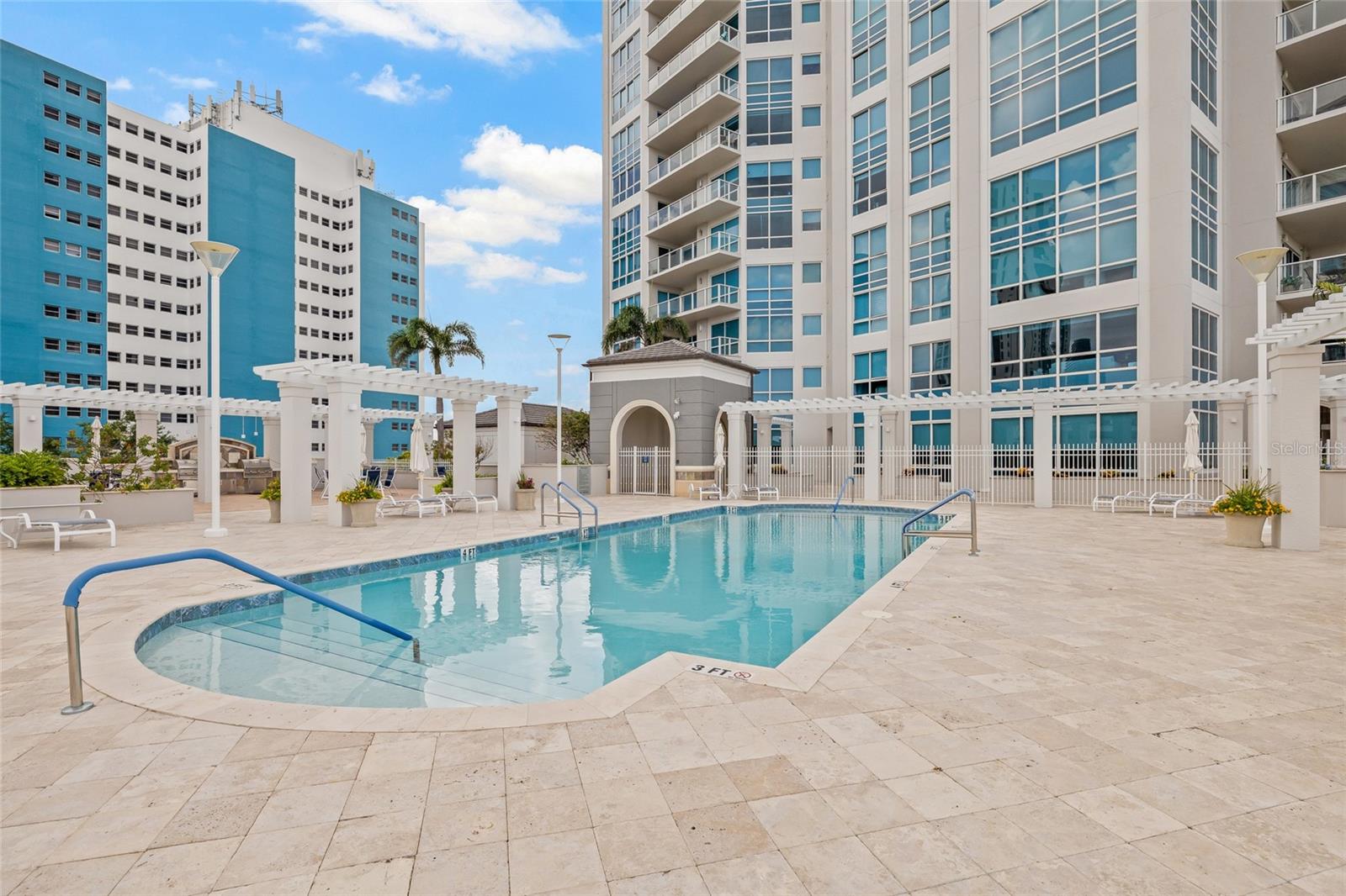 Take in the Florida sun with the heated lap pool.