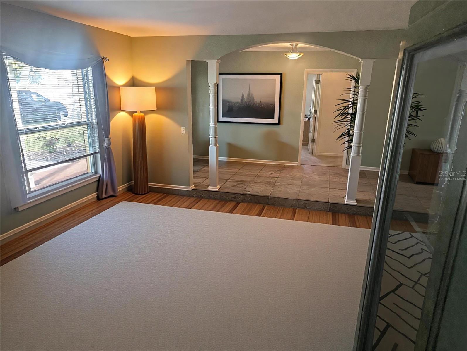 Living Room Virtually Staged-no furniture