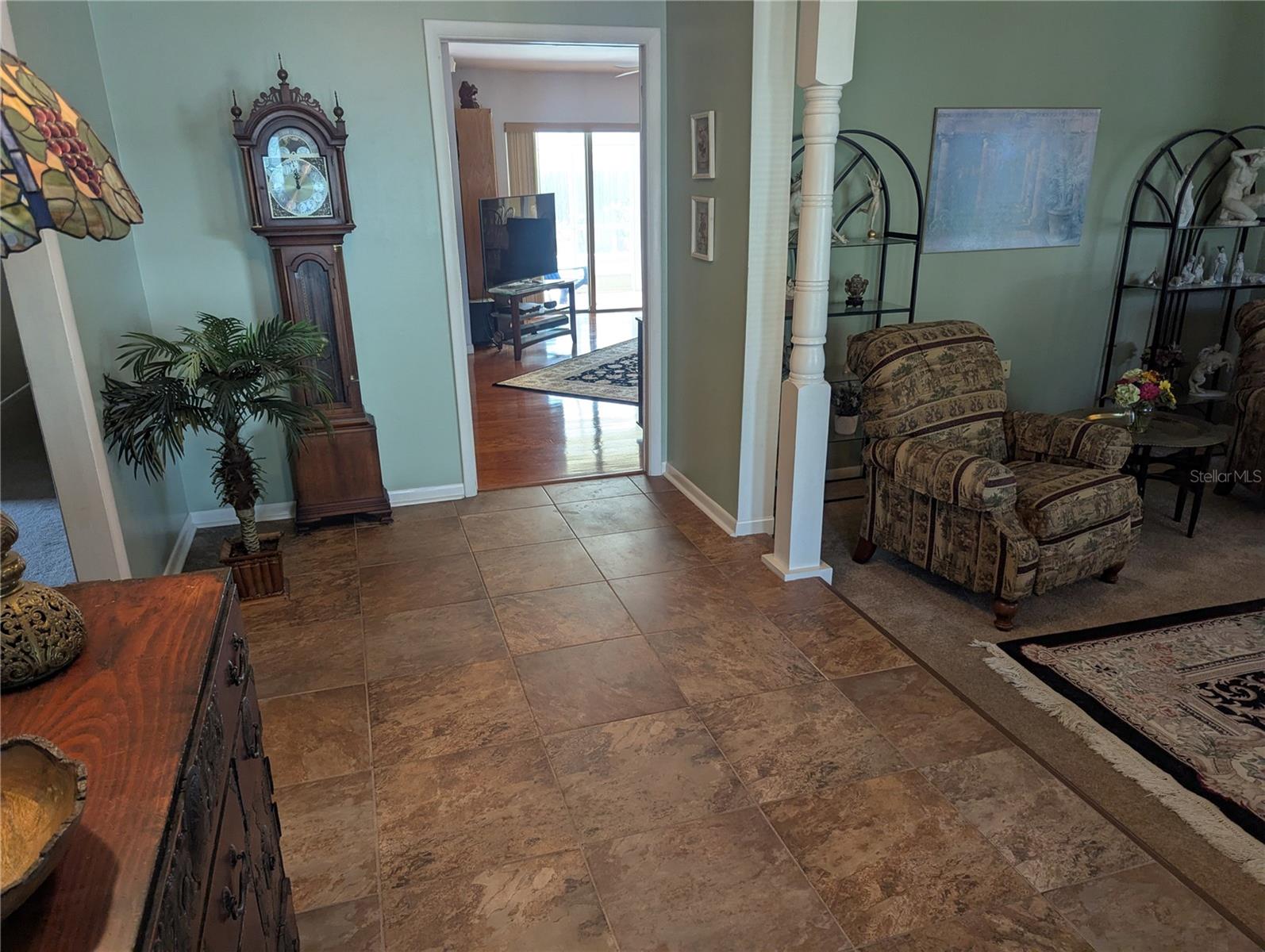 Entry Foyer to Family Room