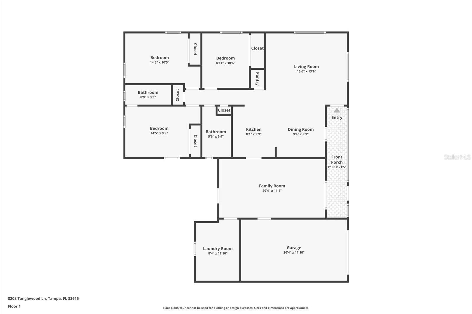 8208 TANGLEWOOD LN, TAMPA, FL, 33615