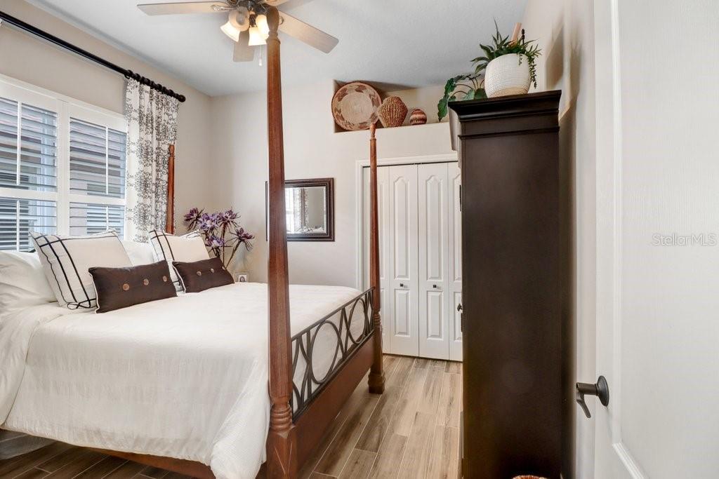 Secondary Bedroom off of Hallway to the Left of Entryway