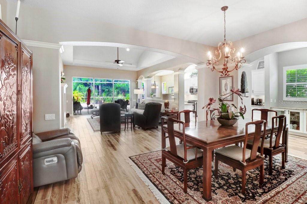 Dining Room Open to Living Room