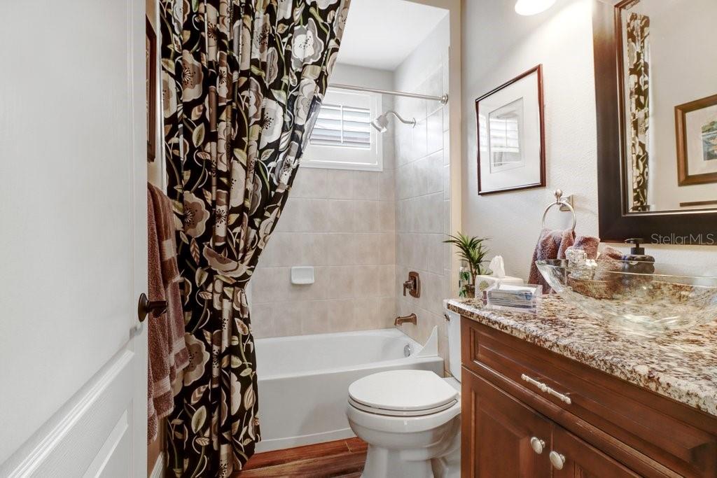 Secondary Bathroom to the left of Entryway