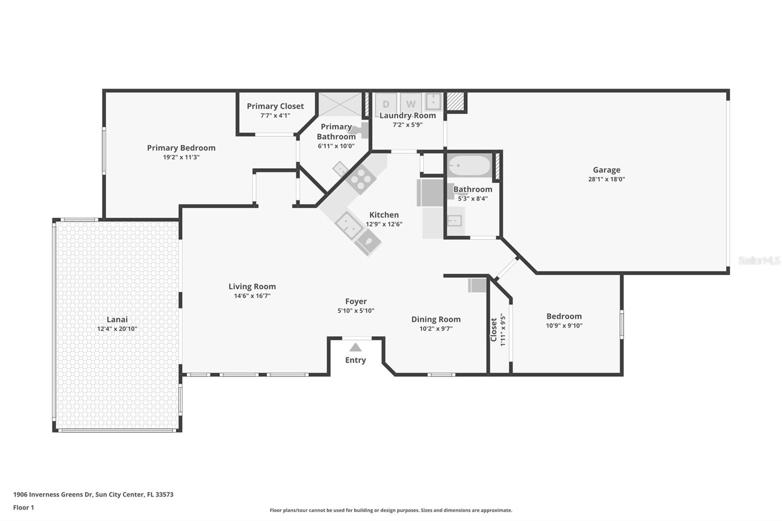 1906 INVERNESS GREENS DR #0, SUN CITY CENTER, FL, 33573