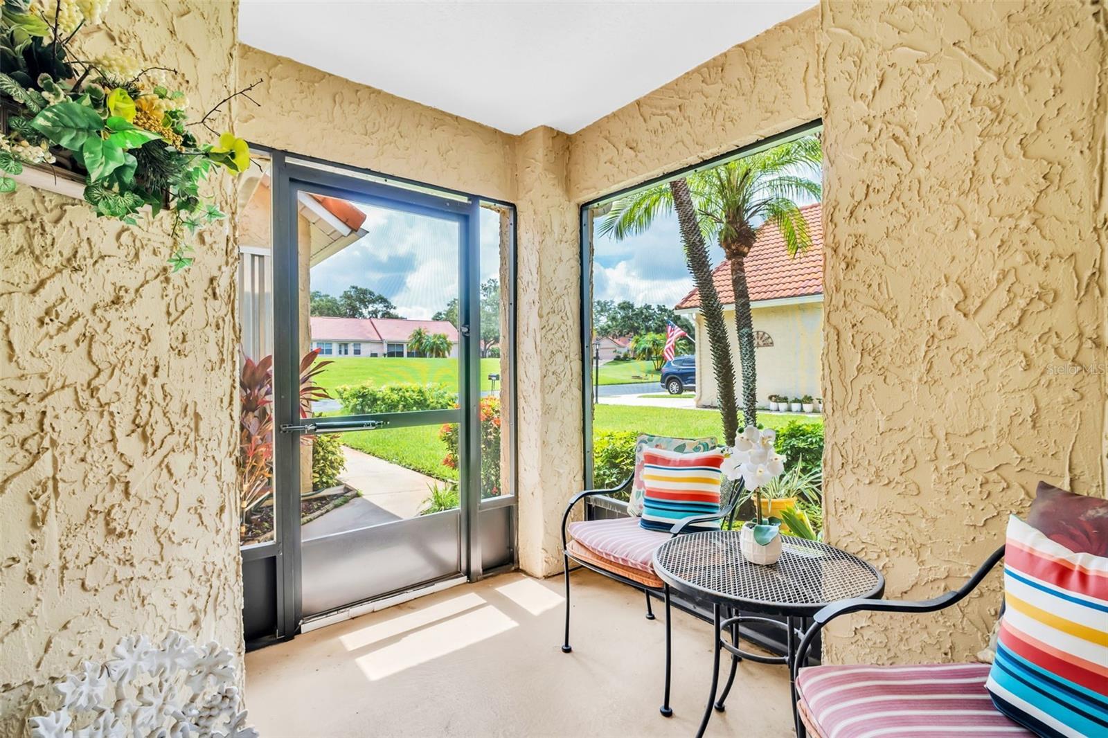 Gracious screened front entry~