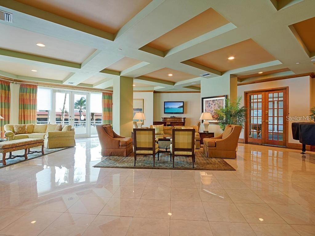 Various seating areas in the Grand Salon