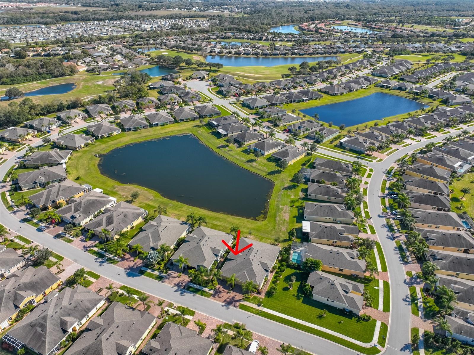 The Verona resort pool is on the opposite side of the street, located in the bottom right-hand corner of this photo.  You are literally 100' from the Verona resort pool.