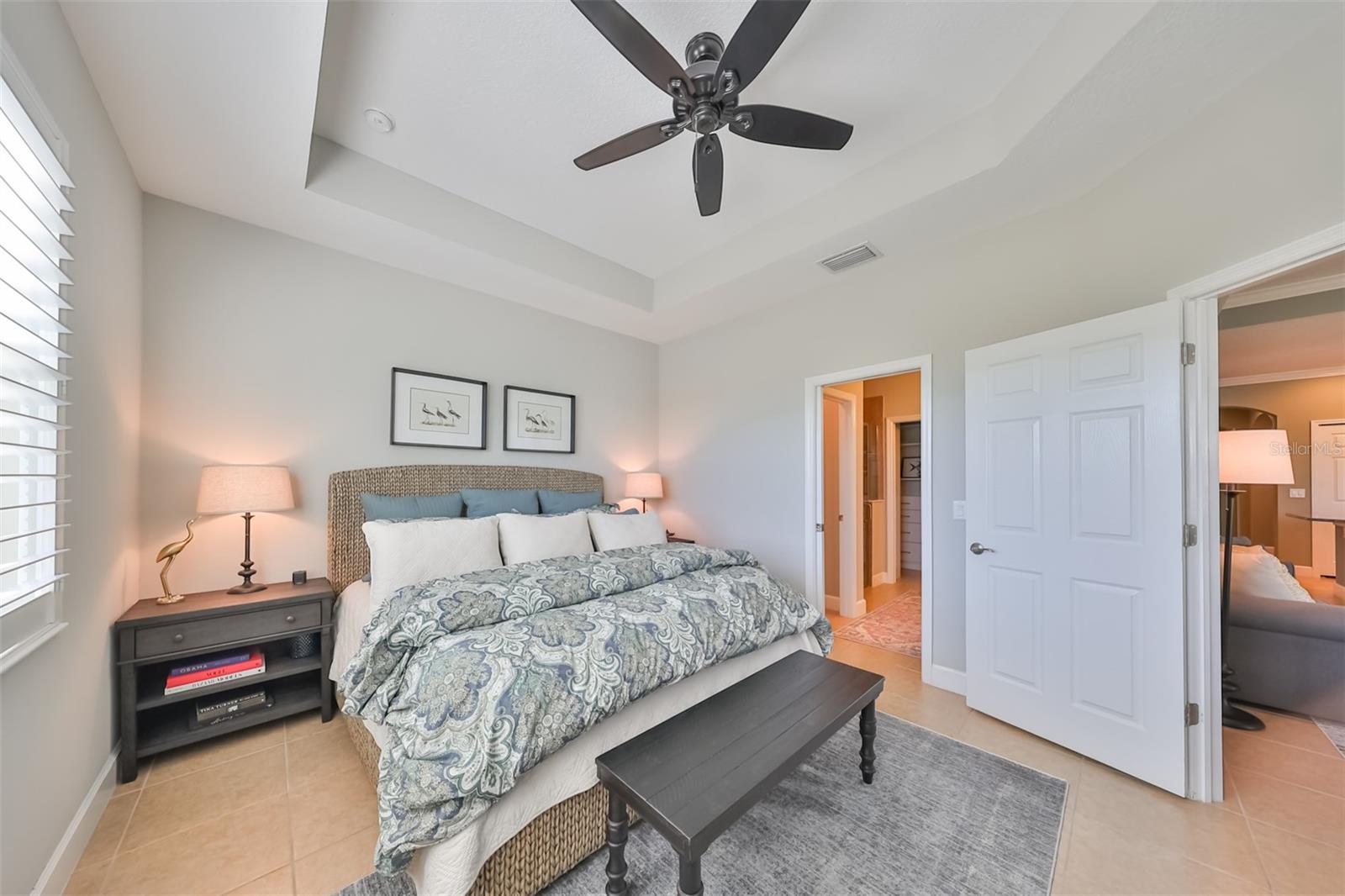 Large owner's suite can easily fit a king size bed and additional furniture.