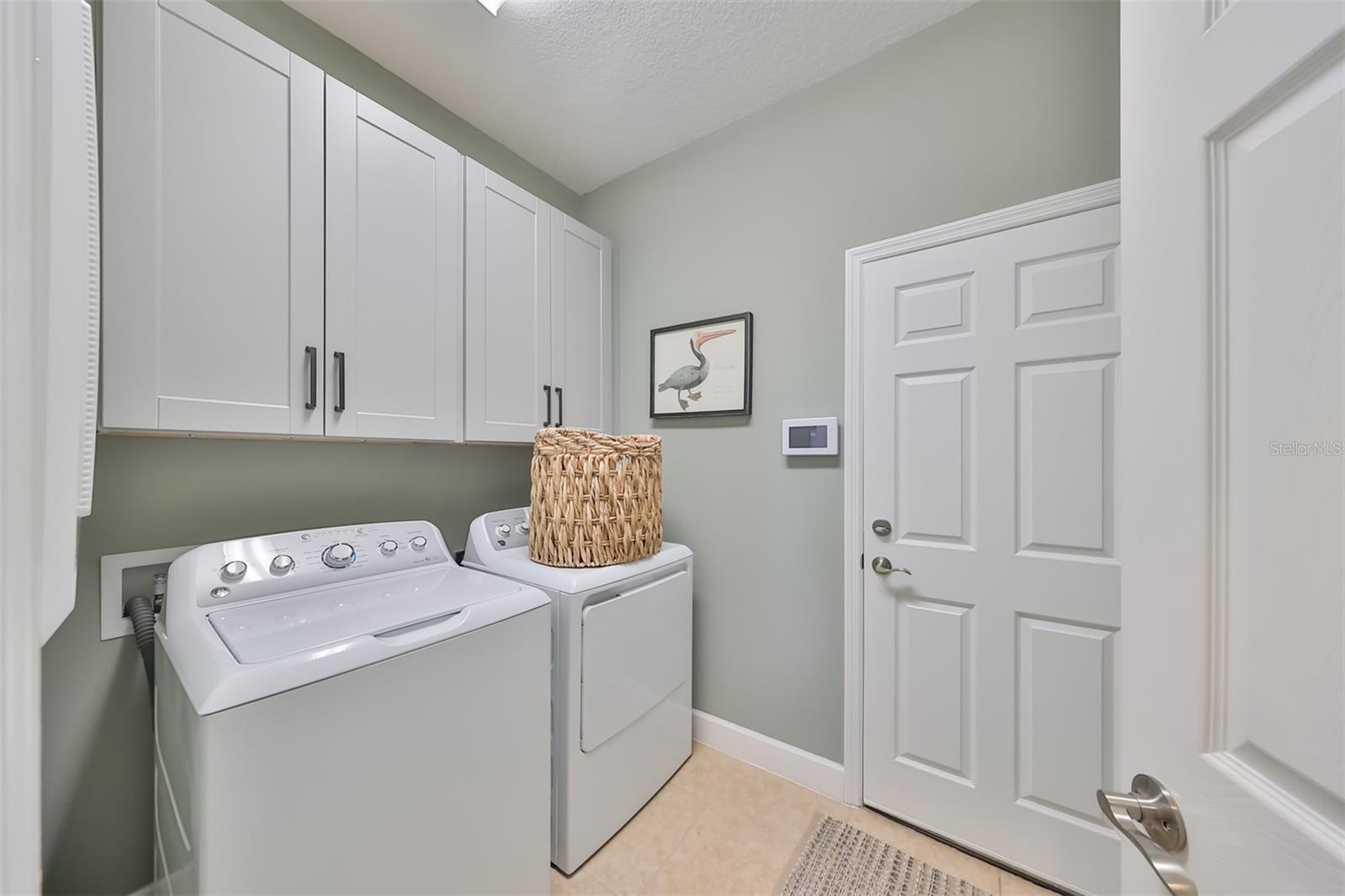 Super clean, lots of storage and bright lights make the task of laundry a little more enjoyable.