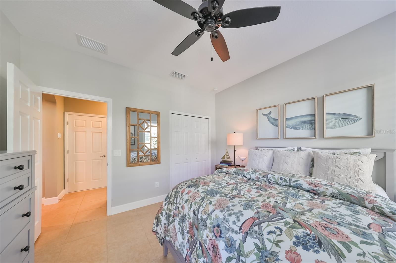 With a good size closet and close proximity to the quest bath, this comfortable room makes it so that your guests may never want to leave.