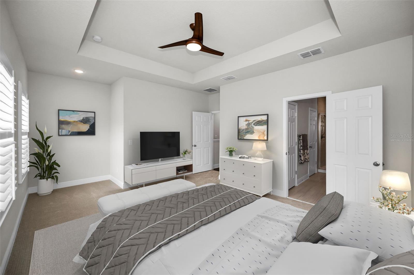 Primary Bedroom - Virtually Staged