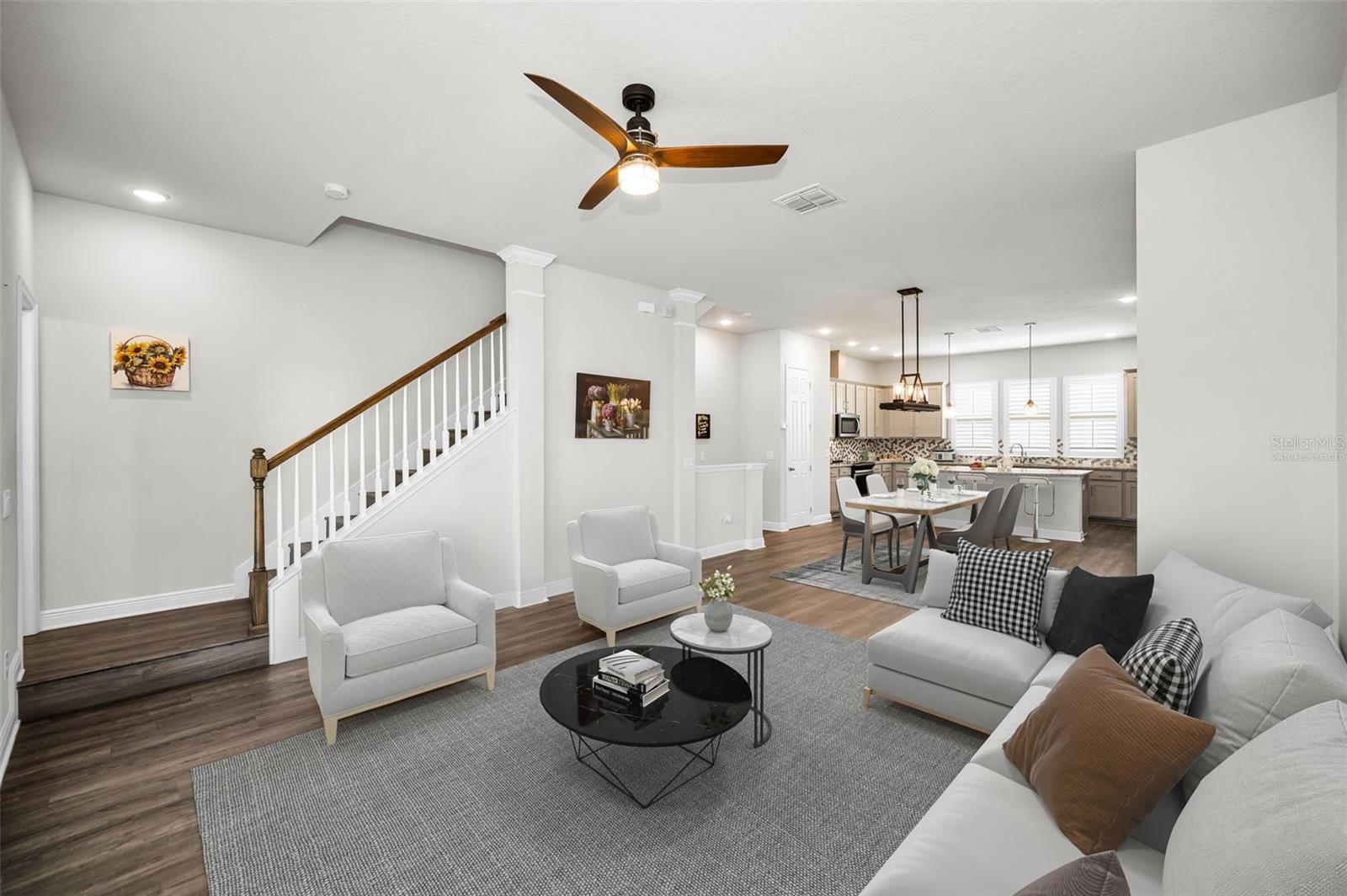 Great Room - Virtually Staged
