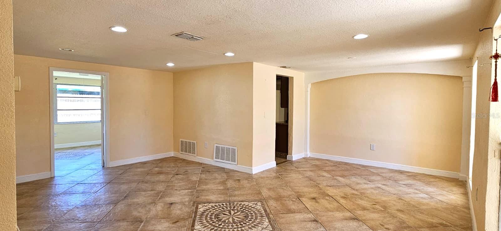 Living room & dining room