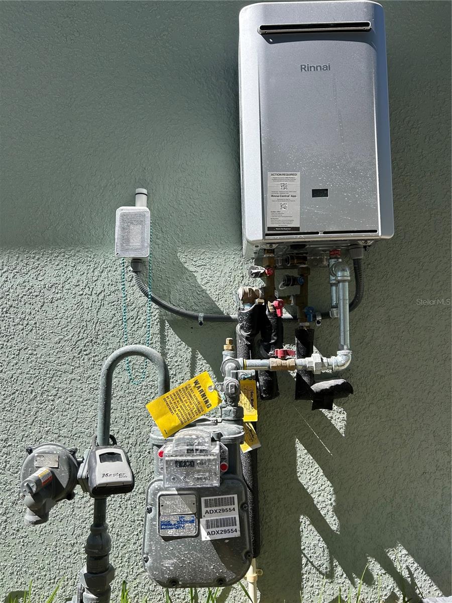 GAS METER AND WATER HEATER