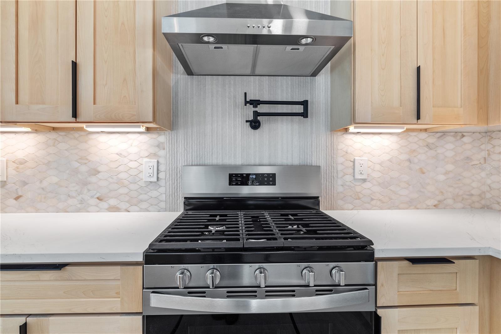 GAS KITCHEN / VENTED HOOD