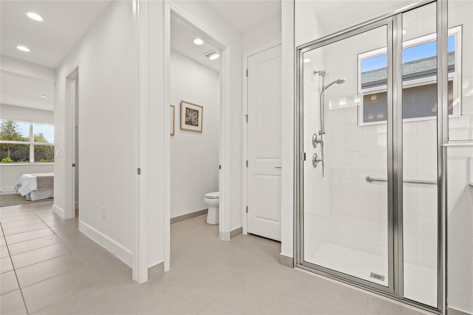 Primary bathroom - linen closet