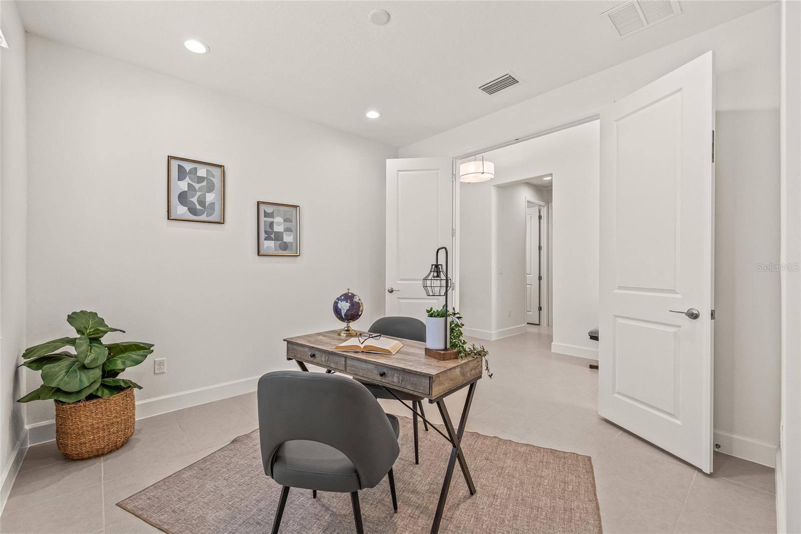 Den/Office - French doors