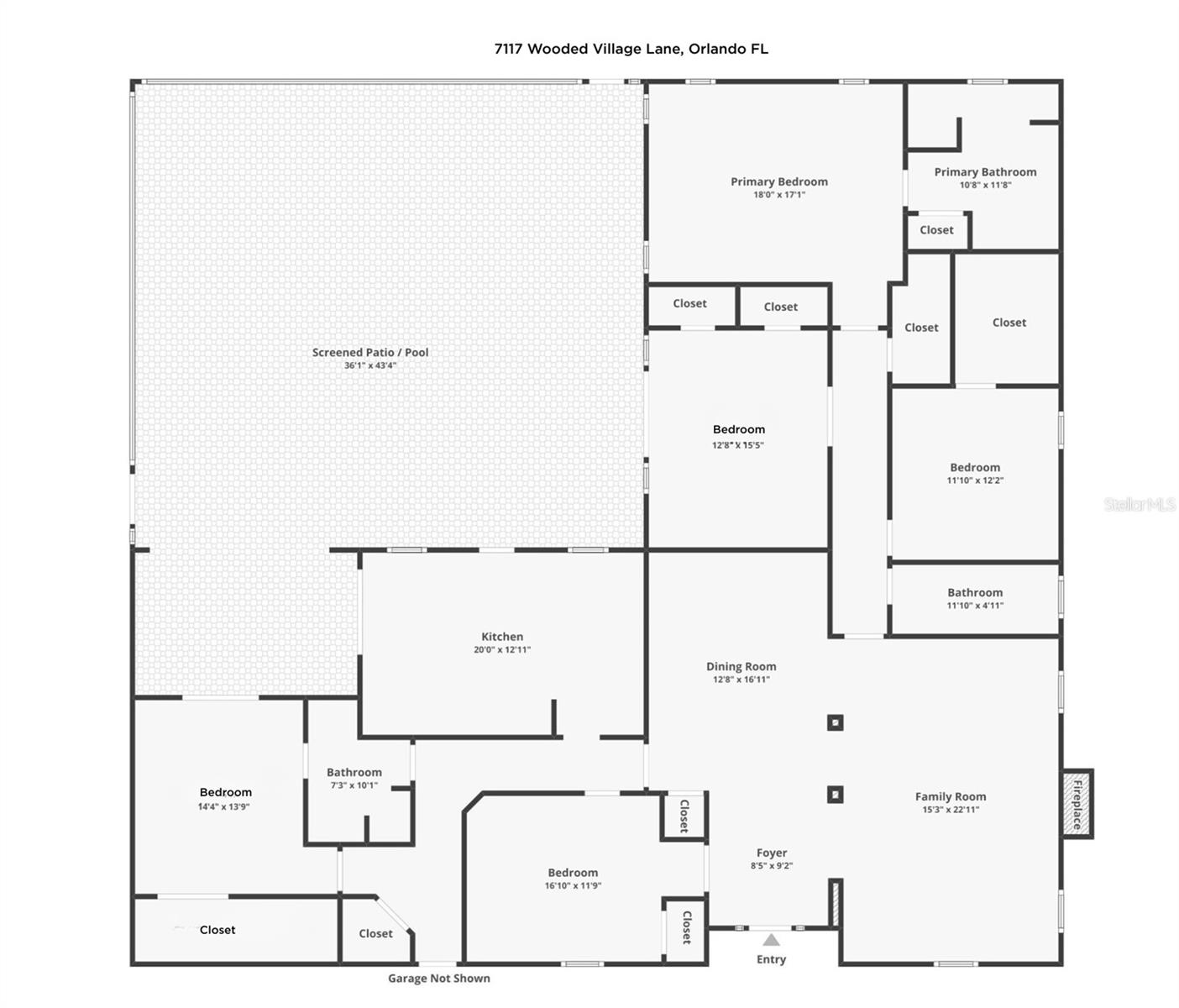 7117 WOODED VILLAGE, ORLANDO, FL, 32835