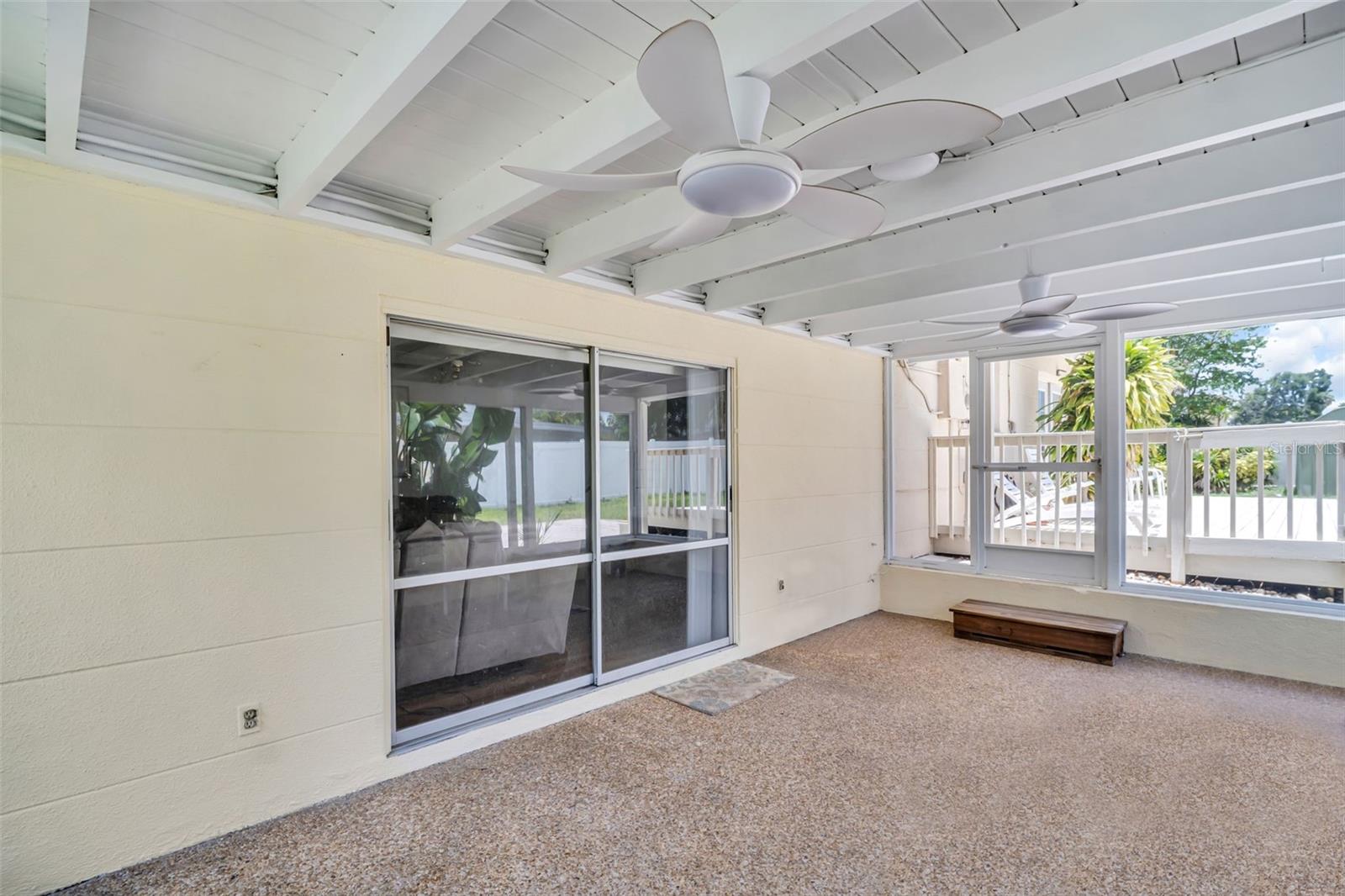 screened covered patio