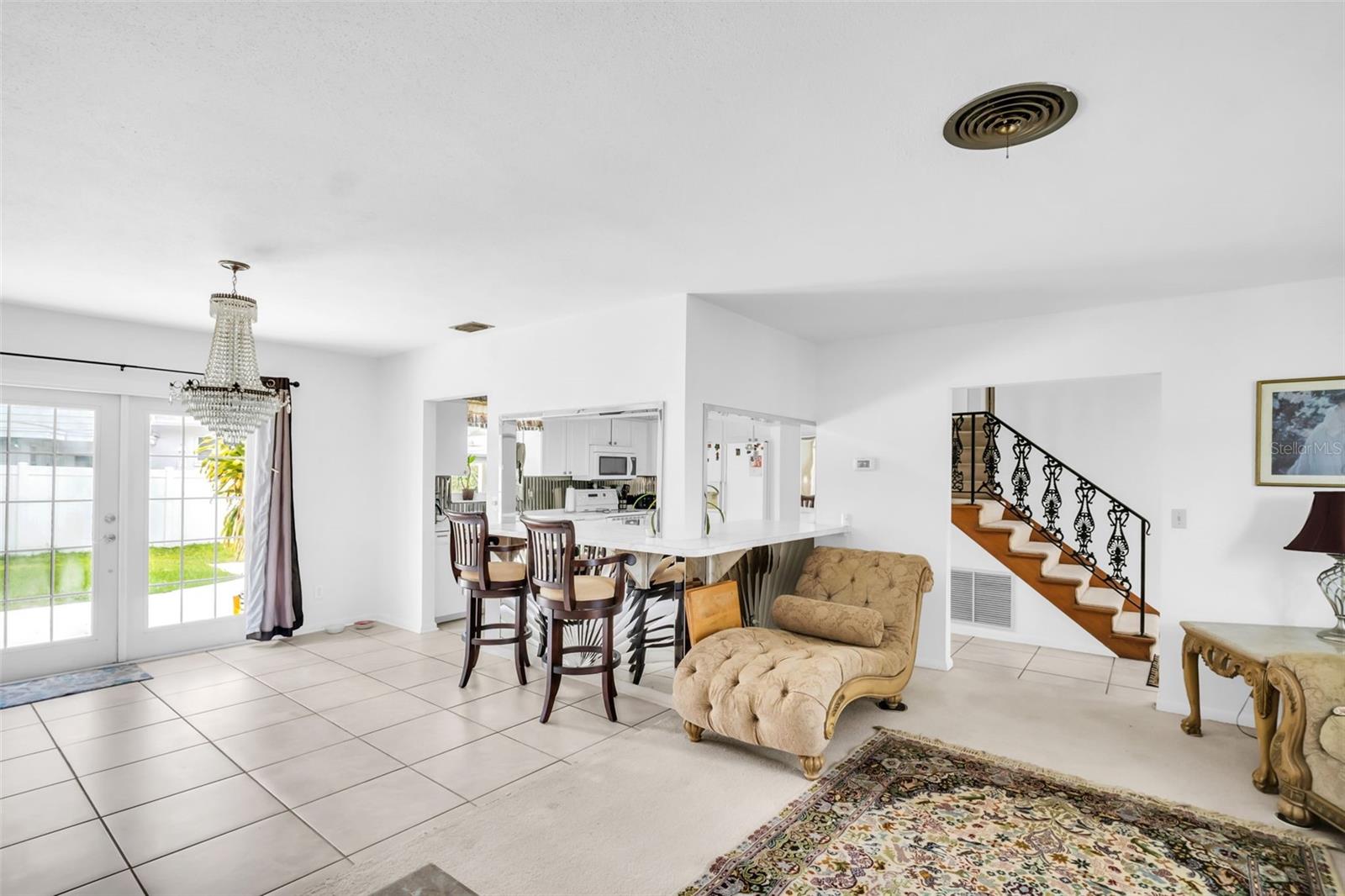 view from living room