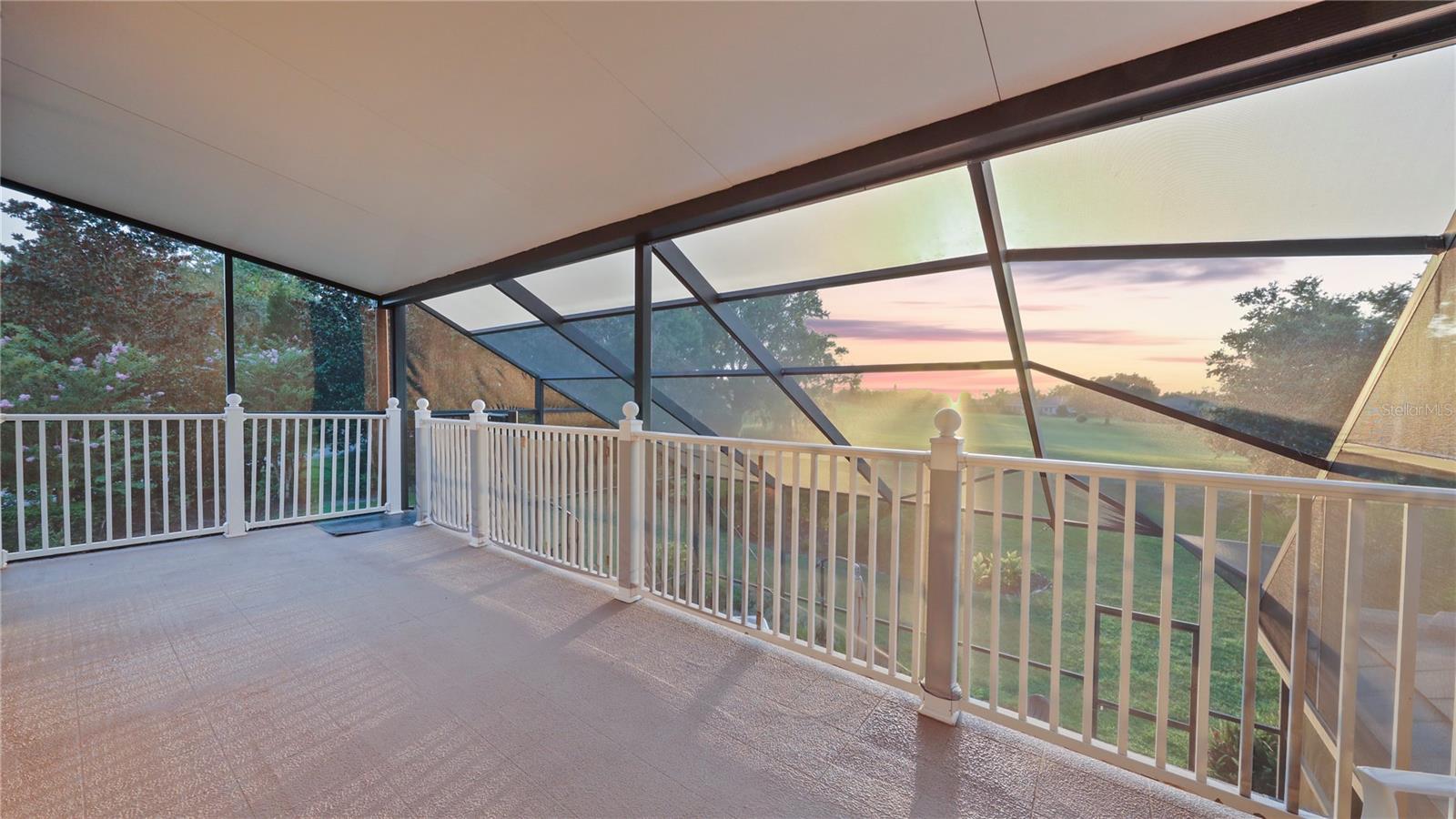 UPSTAIRS BALCONY WITH ACCESS TO DOWNSTAIS PATIO