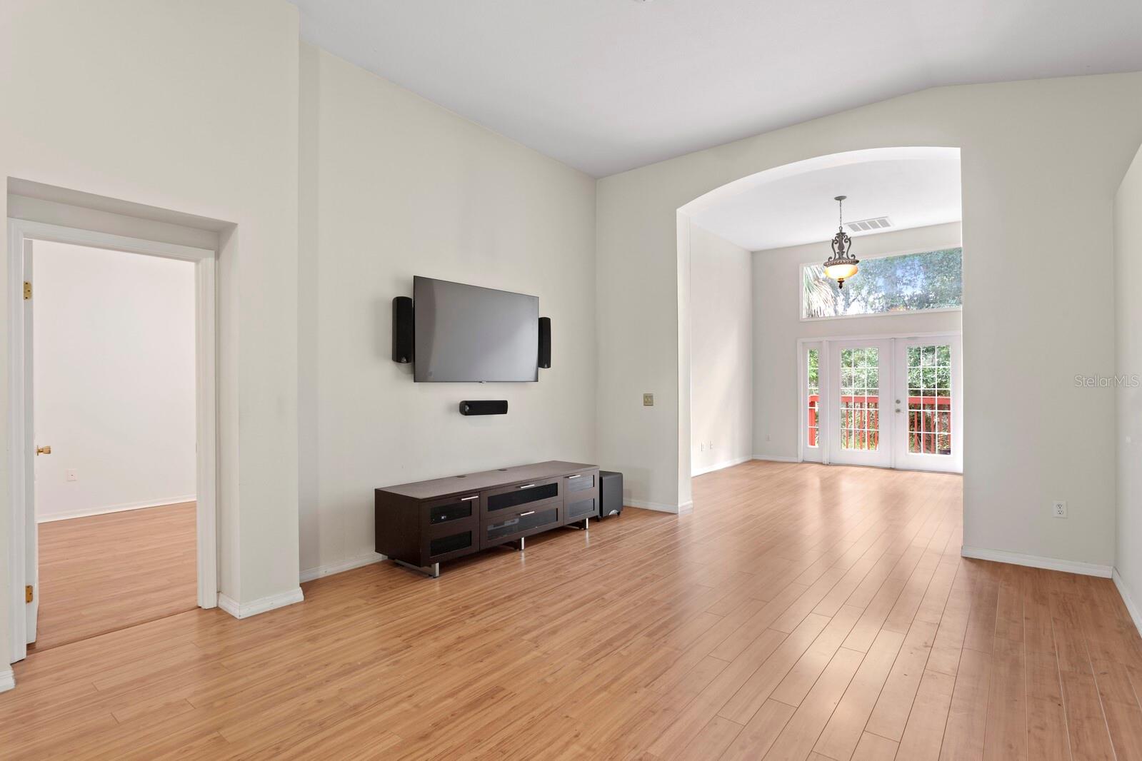 Living Room looking towards the Master Bedroom